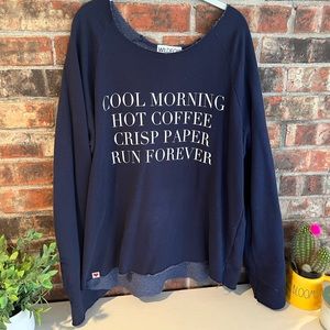 Wildfox navy oversized sweatshirt